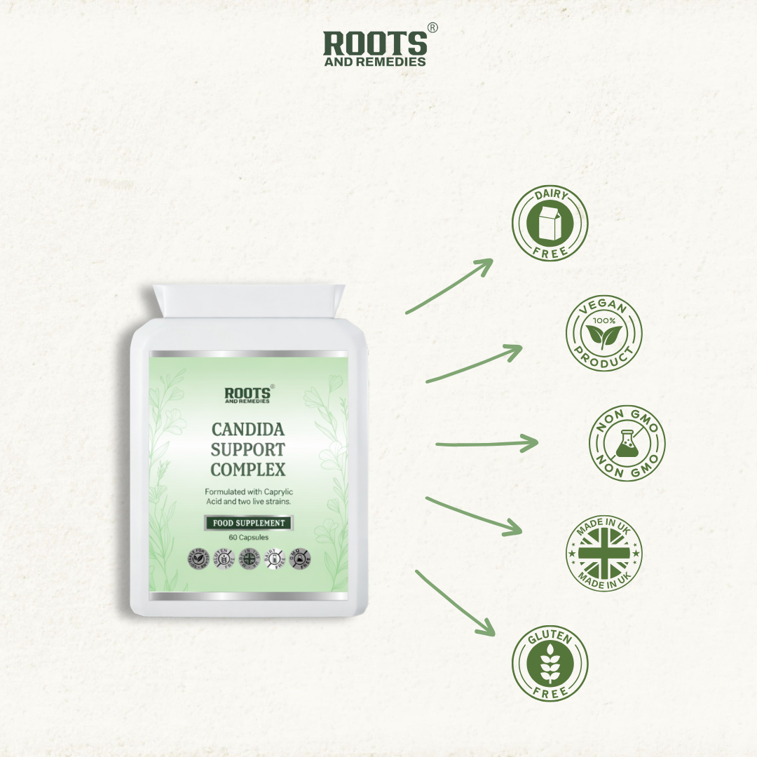 Roots & Remedies Candida Support Complex 60 Capsules