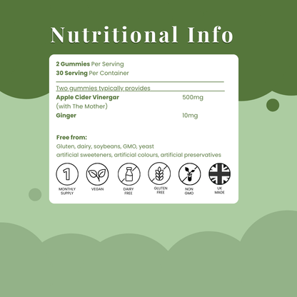 Roots & Remedies Leanroot Apple Cider Vinegar with The Mother 60 Gummies