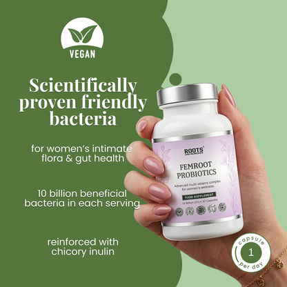 Roots & Remedies Femroot Probitoics for Women 30 Capsules