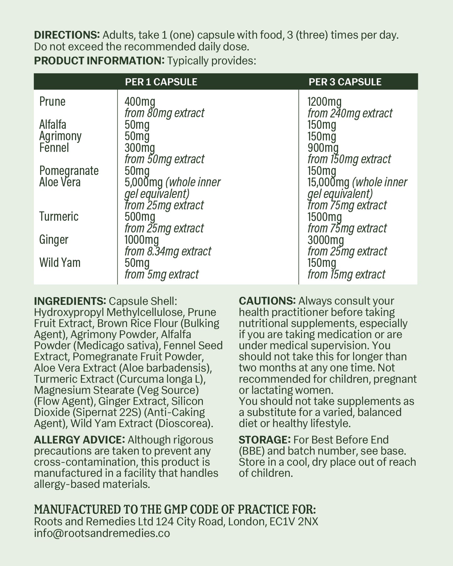 GUTROOT CLEANSE (Colon Cleanse)