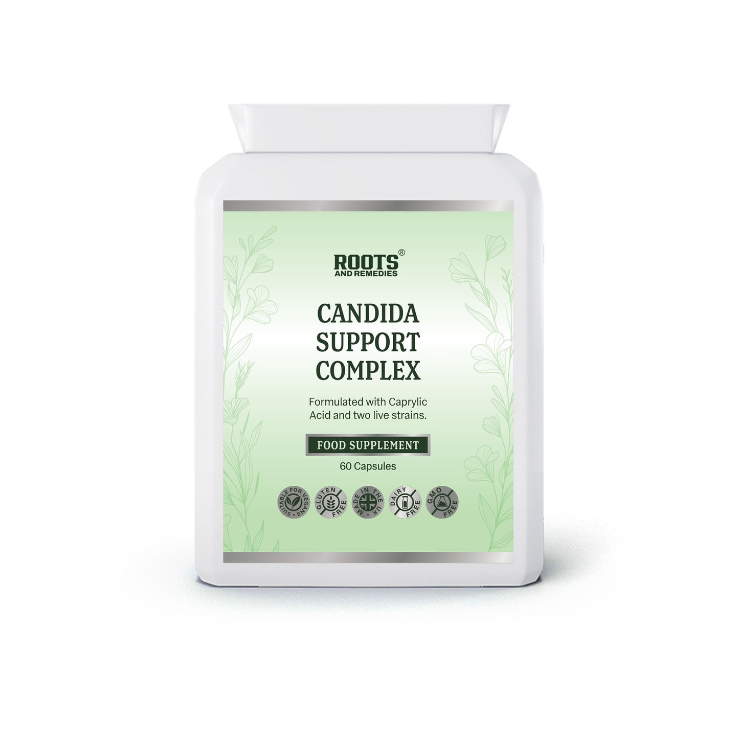 Roots & Remedies Candida Support Complex 60 Capsules